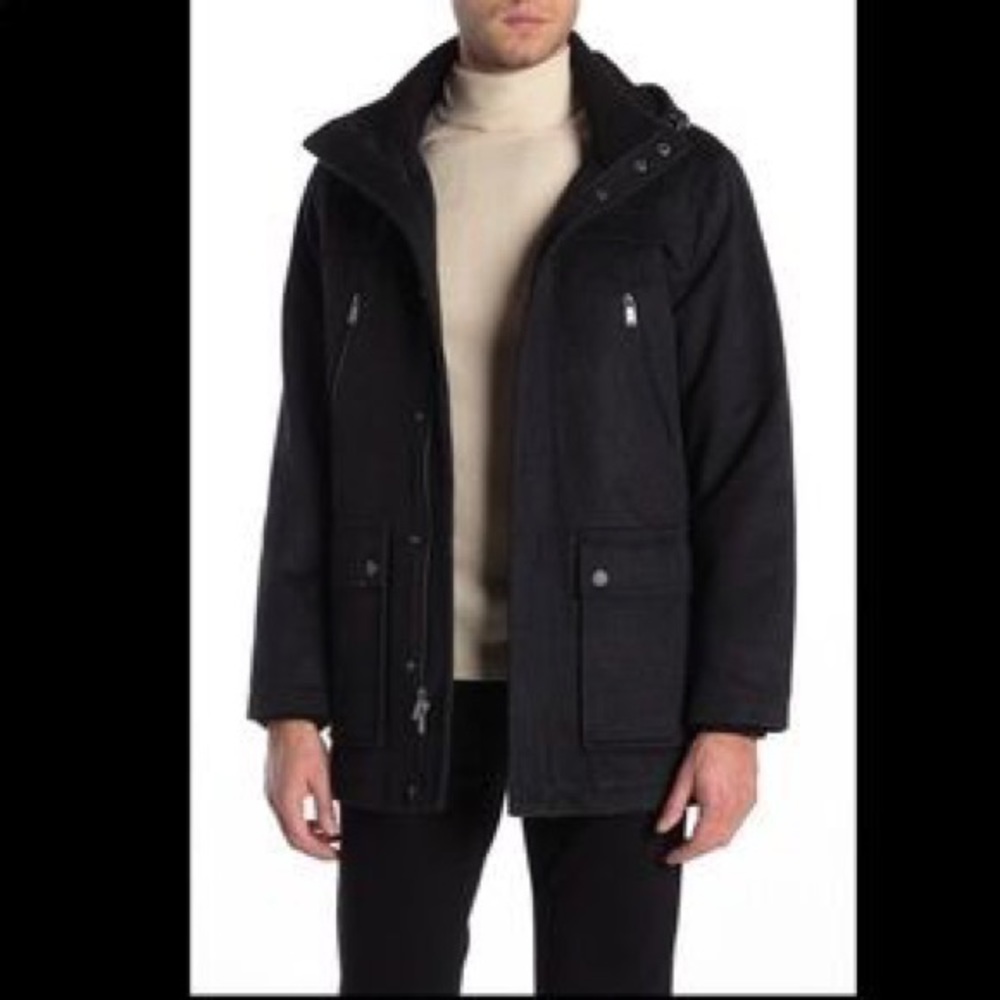 NWT Pendleton Navy Wool Bainbridge Metro Coat L